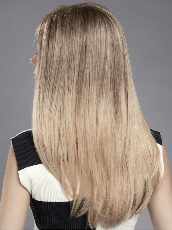 Parrucche Lunghe Eleganti A Strati Senza Cappuccio 100% Capelli Umani