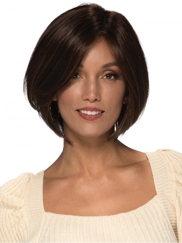 Parrucche Distintive In Capelli Umani Remy Con Pizzo Frontale Bob Da 10"