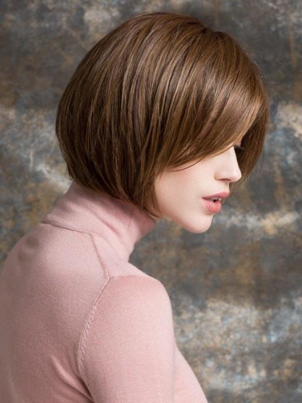 Parrucche Bob Con Pizzo Frontale Al 100% In Capelli Umani Lunghezza Naturale Del Mento