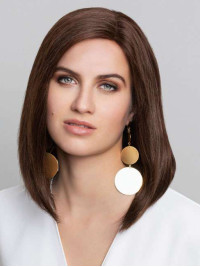 Eleganti Parrucche Di Veri Capelli Umani Lisci Con Pizzo Frontale Da 14"