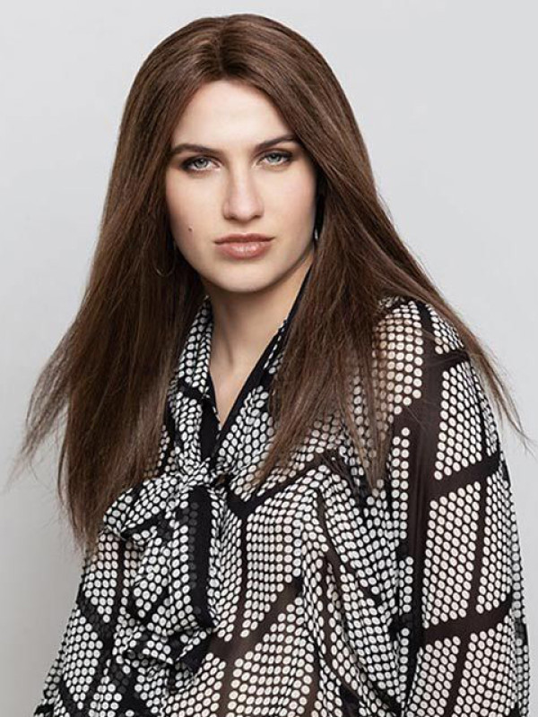 Parrucche Da Donna Lunghe In Pizzo Frontale Con Capelli Umani Senza Frangia