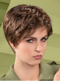 Parrucche Corte Da 6" Senza Cappuccio Per Capelli Umani Lisci Ed Eleganti