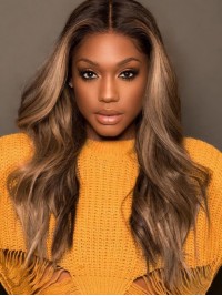 Parrucche Frontali In Pizzo Ondulato Lungo Afro-hair Online Senza Frangia