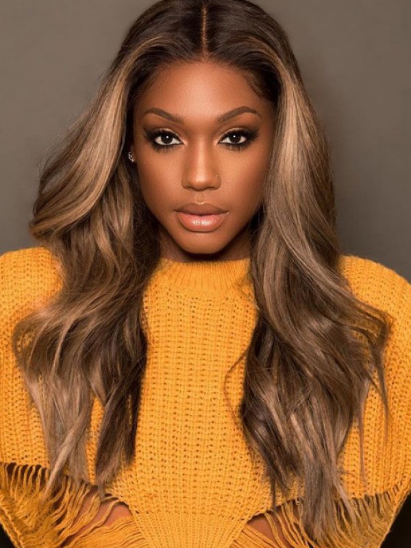 Parrucche Frontali In Pizzo Ondulato Lungo Afro-hair Online Senza Frangia