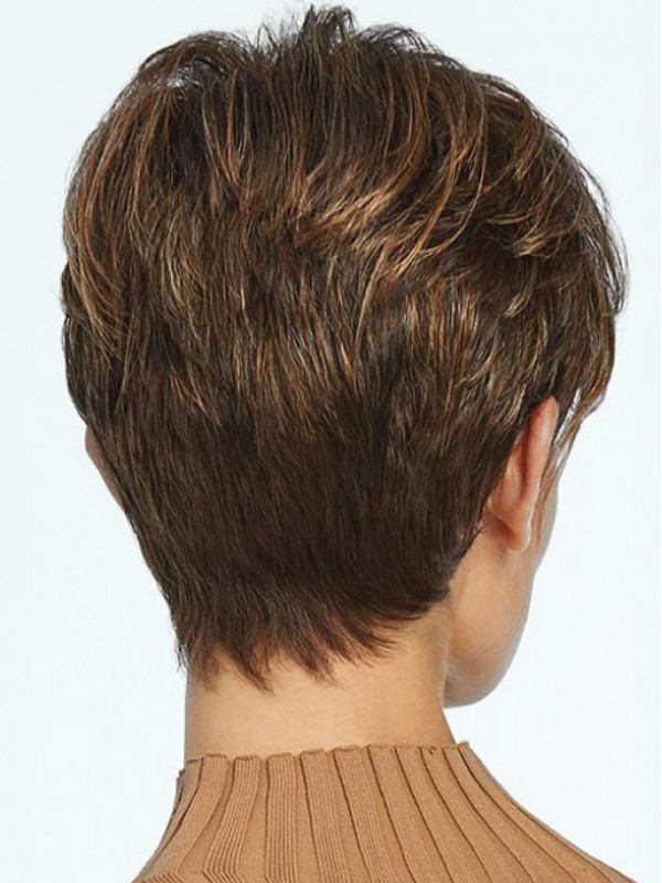 Eleganti Parrucche Sintetiche Frontali In Pizzo Con Taglio Corto