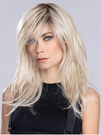 Parrucche Sintetiche Per Lo Styling Parrucca Lunga Senza Cappuccio Bionda