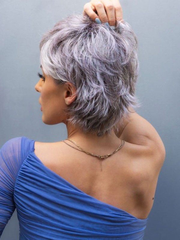 Parrucche Per Capelli Corti Con Frangia Parrucche Sintetiche Senza Cappuccio Da 6"