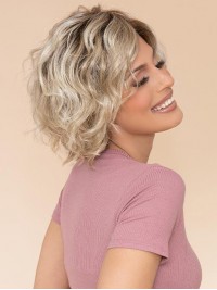 Fresh Wigs Parrucca Anteriore In Pizzo Sintetico Ondulato Da 12 Pollici
