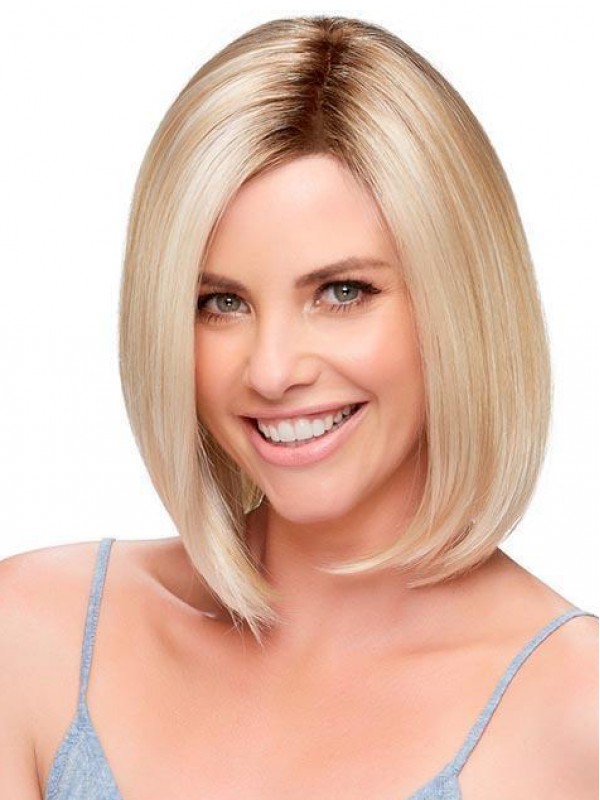 Parrucche Sintetiche Bob Monofilamento Diritte Alla Moda Alla Lunghezza Del Mento