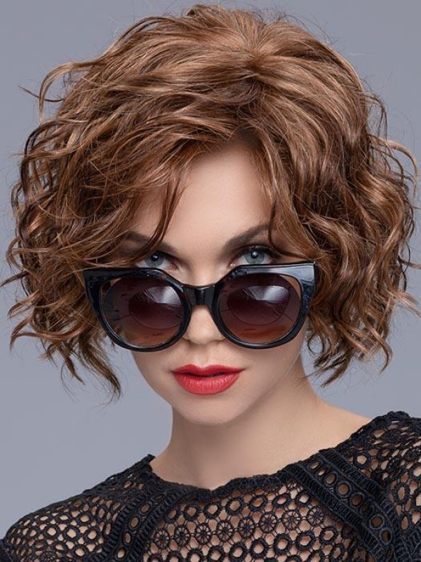 Parrucche Da Donna Parrucca Sintetica Senza Cappuccio Da 10"