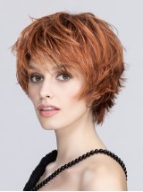Parrucche Da Donna Parrucche Sintetiche Corte Dritte Da 8" Con Frangia