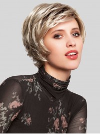 Parrucche Sintetiche Corte Ed Eleganti Da 8" Senza Cappuccio