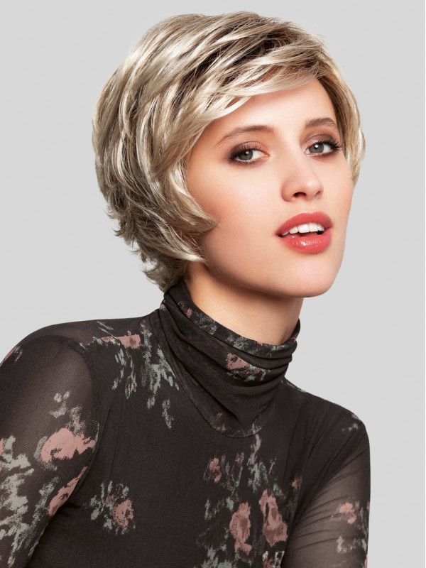 Parrucche Sintetiche Corte Ed Eleganti Da 8" Senza Cappuccio