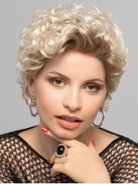 Parrucche Sintetiche Corte Con Pizzo Frontale Riccio Da 8"