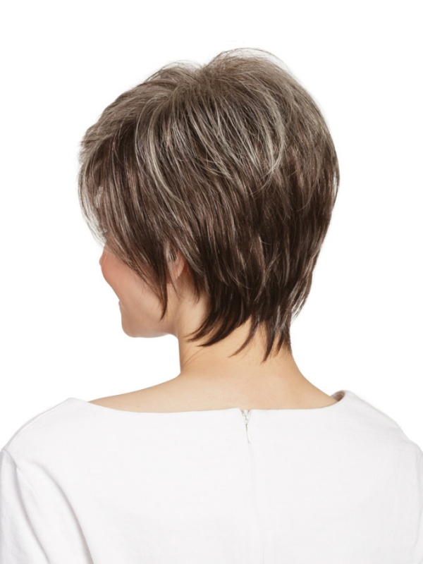 Parrucca Corta Pixie Da 8" Parrucche Sintetiche Senza Cappuccio