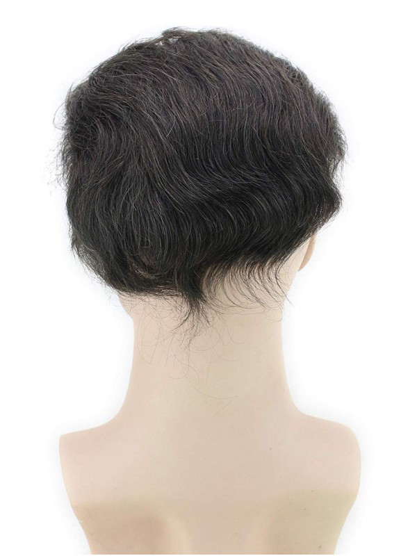8"x10" Toupee Per Uomo Corto E Dritto Per Capelli Mtoup201105