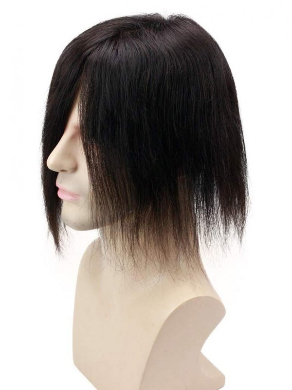 8"x10" Toupee Mtoup201110 Degli Uomini Dei Capelli Umani Lunghi Dritti