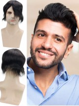 8"x10" Toupee Per Uomo Corto E Dritto Per Capelli Mtoup201114