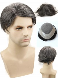 8"x10" Toupee Per Uomo Corto E Dritto Per Capelli Mtoup201120