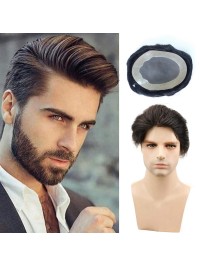 8"x10" Toupee Per Uomo Corto E Dritto Per Capelli Mtoup201122