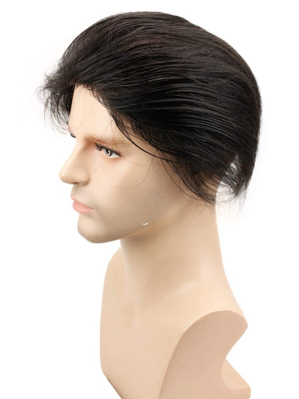 8"x10" Toupee Per Uomo Corto E Dritto Per Capelli Mtoup201122
