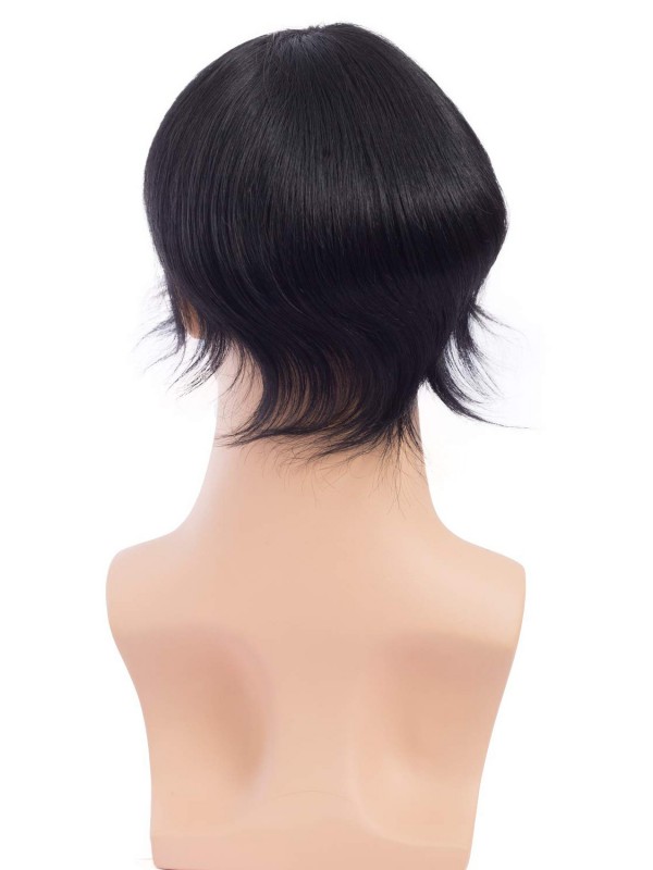 8"x10" Mtoup201123 Del Toupee Degli Uomini Dei Capelli Umani Corti E Lisci