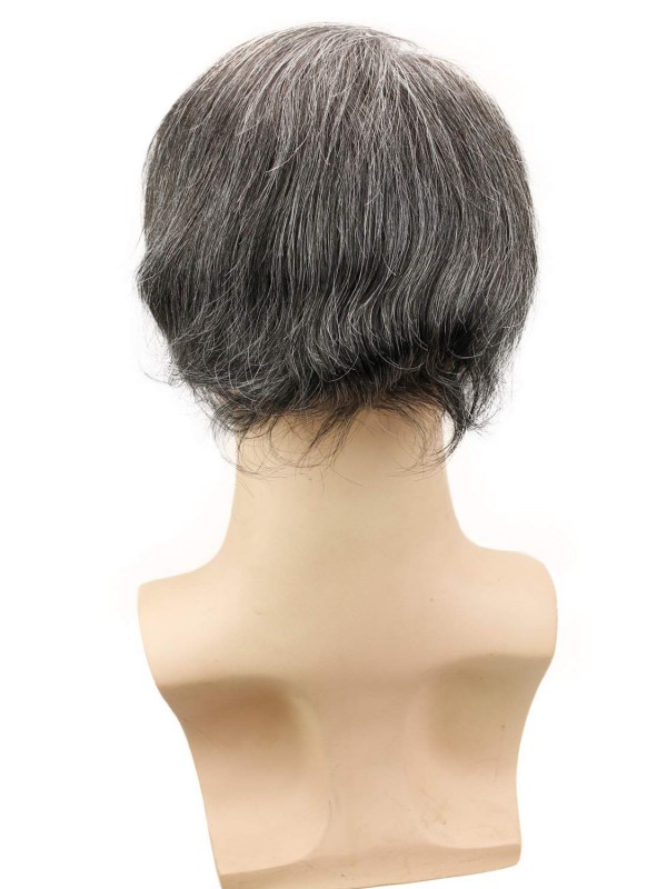 8"x10" Mtoup201124 Del Toupee Degli Uomini Dei Capelli Umani Lisci Corti