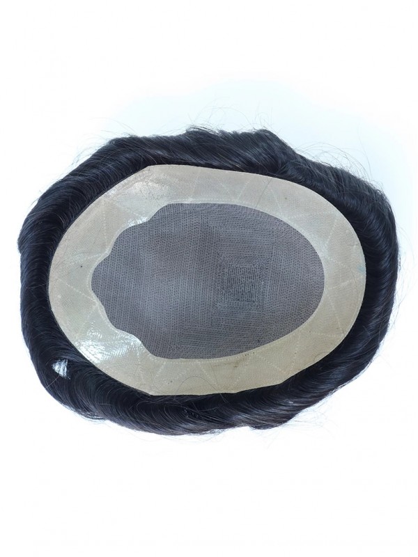 8"x10" Mtoup201124 Del Toupee Degli Uomini Dei Capelli Umani Lisci Corti