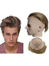 8"x10" Toupee Per Uomo Corto E Dritto Per Capelli Mtoup201130