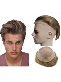 8"x10" Toupee Per Uomo Corto E Dritto Per Capelli Mtoup201130