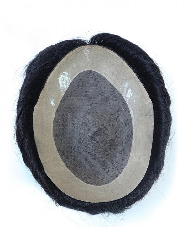 8"x10" Toupee Per Uomo Corto E Dritto Per Capelli Mtoup201131
