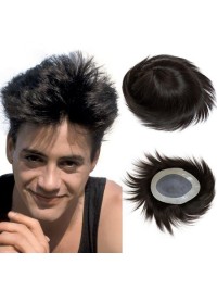 8"x10" Toupee Per Uomo Corto E Dritto Per Capelli Mtoup201137