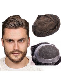 8"x10" Mtoup201138 Del Toupee Degli Uomini Dei Capelli Umani Corti E Lisci