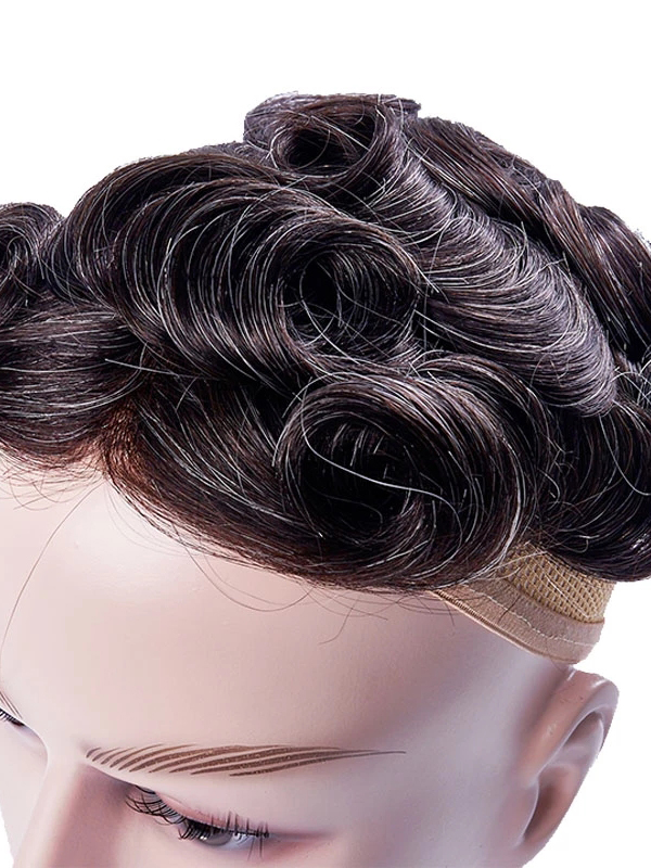 8"x10" Mtoup201138 Del Toupee Degli Uomini Dei Capelli Umani Corti E Lisci