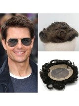 8"x10" Toupee Per Uomo Corto E Dritto Per Capelli Mtoup201141