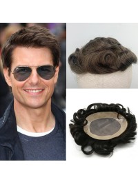 8"x10" Toupee Per Uomo Corto E Dritto Per Capelli Mtoup201141