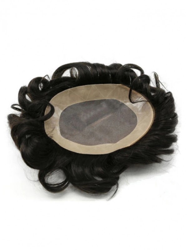 8"x10" Toupee Per Uomo Corto E Dritto Per Capelli Mtoup201141