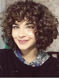 Parrucche Senza Cappuccio Ricci Medi