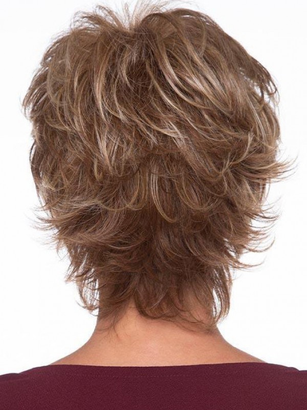 Flessibilità Parrucche Di Capelli Umani Biondi Ondulati Da 8 Pollici Senza Cappuccio