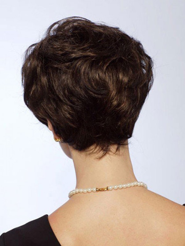 Parrucche Classiche Corte Alla Moda Marroni Dritte
