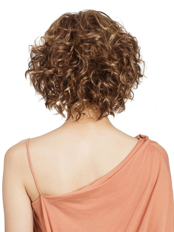 Bob Cut Ricci 11 "Parrucche Frontali In Pizzo Biondo