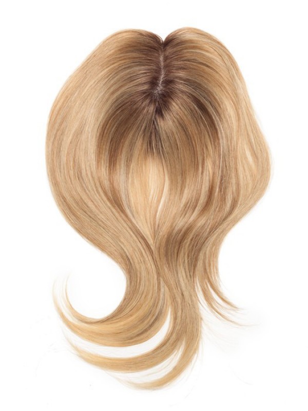 5"x5.75" Pezzi Di Capelli Mono Per Capelli Umani Remy Biondi Lunghi Dritti