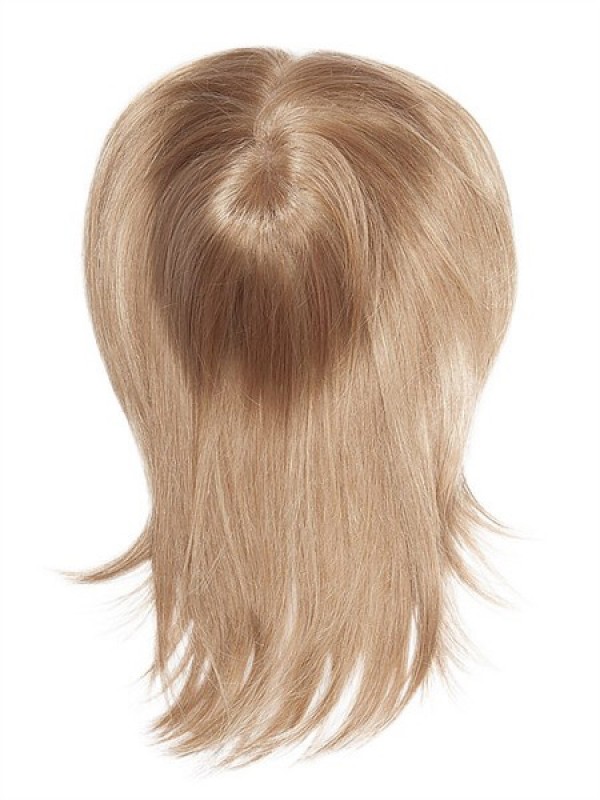 6"x6.5" Pezzi Di Capelli Mono Per Capelli Umani Remy Biondi Medi Dritti
