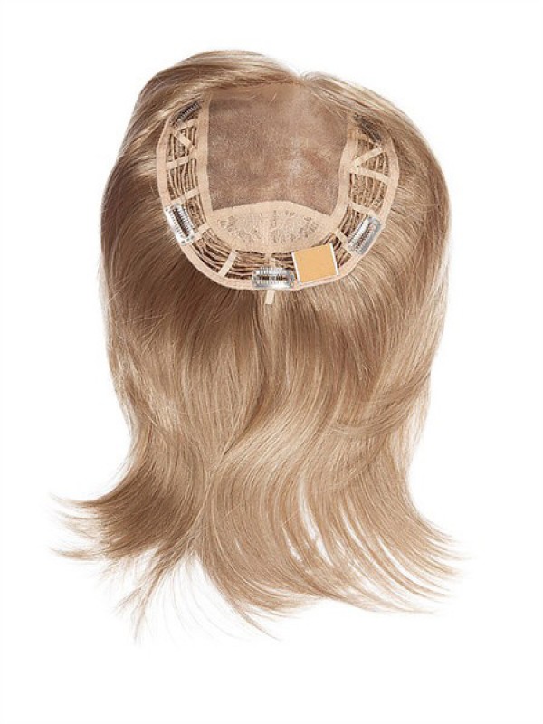 6"x6.5" Pezzi Di Capelli Mono Per Capelli Umani Remy Biondi Medi Dritti