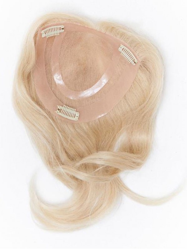 6.5"x6.5" Capelli Lisci Biondi Di Remy Capelli Umani Mono