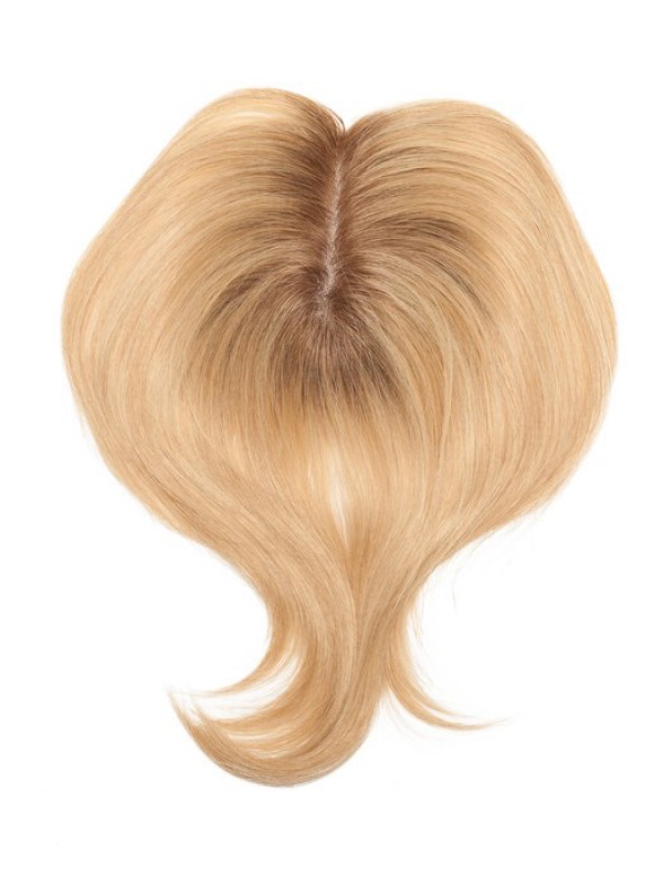 5"x5.75" Pezzi Di Capelli Mono Ondulati Naturali Biondi Di Remy Dei Capelli Umani
