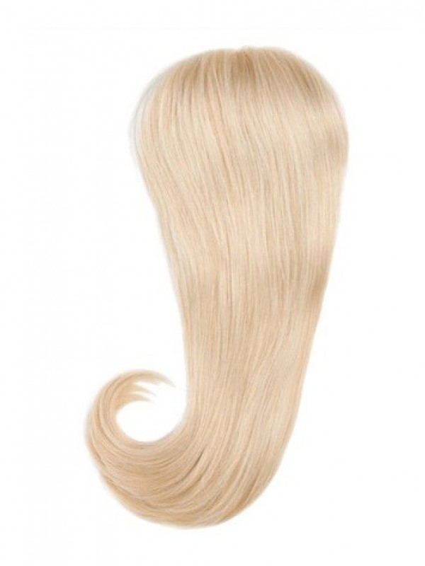 4.75"x4.75" Pezzi Di Capelli Mono 100% Capelli Umani Lunghi E Lisci Biondi
