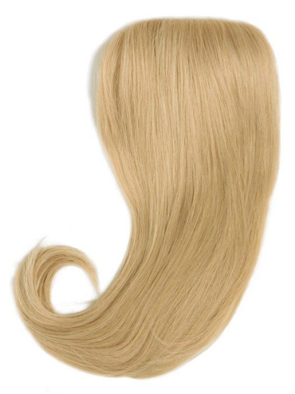 5"x4.5" Clip In Capelli Umani Biondi Pezzo Superiore
