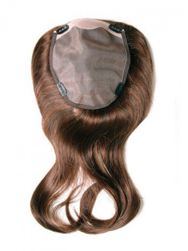 5"x5.75" Capelli Lunghi Ramati Ramati 100% Capelli Umani