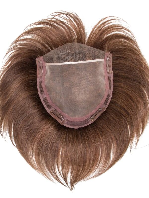 5"x5.75" Pezzi Di Capelli Mono Corti Dritti Al 100% Di Capelli Umani